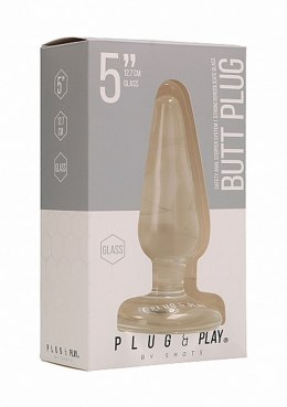 Butt Plug - Basic - 5 Inch - Glass Plug & Play
