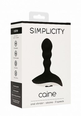 CAINE Anal vibrator - Black Simplicity
