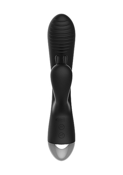 E-Stimulation Rabbit Vibrator - Black ElectroShock