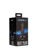 E-Stimulation Vibrating Buttplug - Black ElectroShock