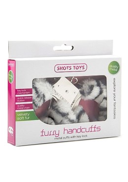 Furry Handcuffs - Zebra ShotsToys