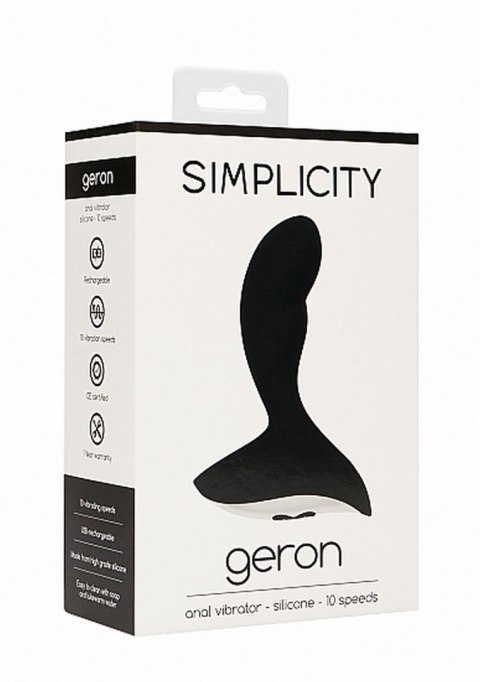 GERON Anal vibrator - Black Simplicity