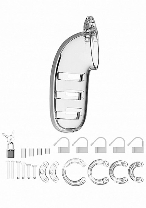 Model 06 - Chastity - 5.5"" - Cock Cage - Transparent ManCage