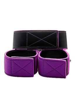 Reversible Collar and Wrist Cuffs - Purple Ouch!