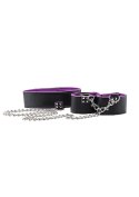 Reversible Collar and Wrist Cuffs - Purple Ouch!