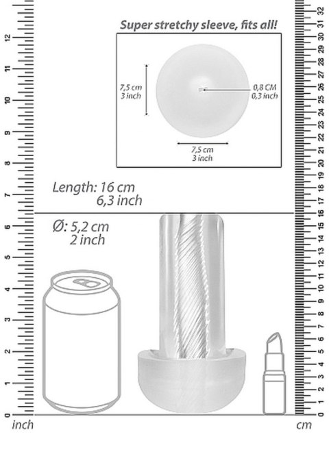 Automatic Cyber Pump with Masturbation Sleeve - Transparent Pumped