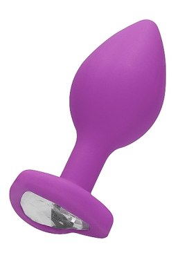 Diamond Heart Butt Plug - Regular - Purple Ouch!
