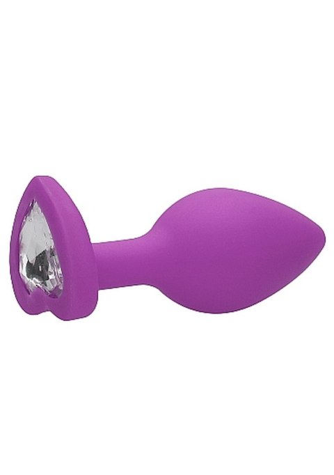 Diamond Heart Butt Plug - Regular - Purple Ouch!