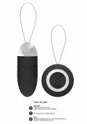 Ethan - Rechargeable Remote Control Vibrating Egg - Black Simplicity