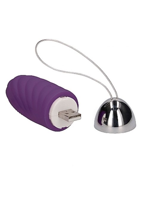 Ethan - Rechargeable Remote Control Vibrating Egg - Purple Simplicity