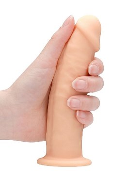 Silicone Dildo Without Balls - 15,3 cm - Flesh RealRock