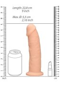 Silicone Dildo Without Balls - 22,8 cm - Flesh RealRock