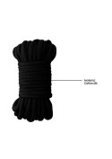 Thick Bondage Rope - 10 meter - Black Ouch!