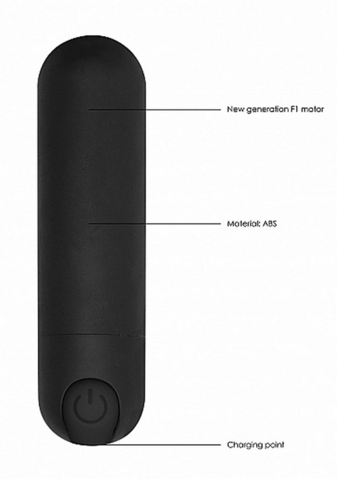 10 Speed Rechargeable Bullet - Black Be Good Tonight