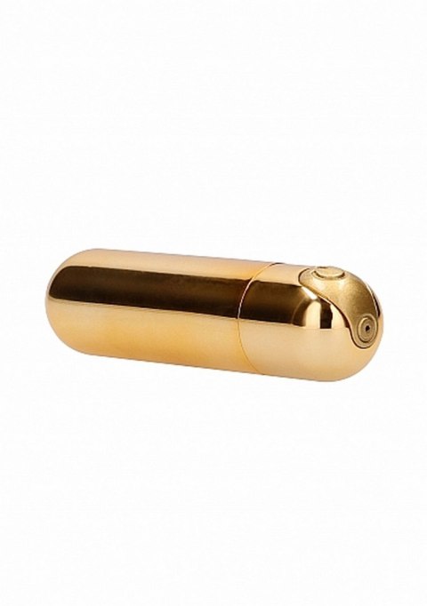 Złoty mini Wibrator Pocisk - 10 Speed Rechargeable Bullet - Gold Be Good Tonight