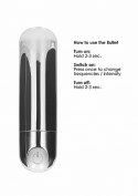 10 Speed Rechargeable Bullet - Silver Be Good Tonight