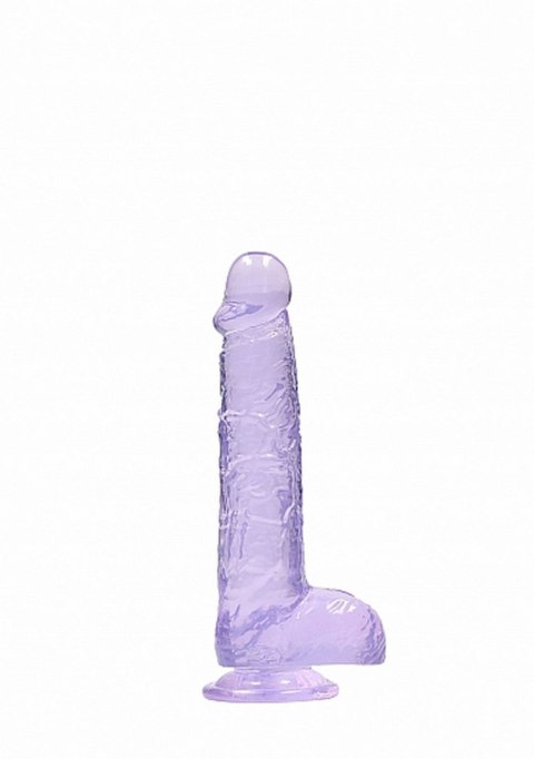 6"" / 15 cm Realistic Dildo With Balls - Purple RealRock