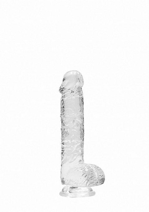 6"" / 15 cm Realistic Dildo With Balls - Transparent RealRock