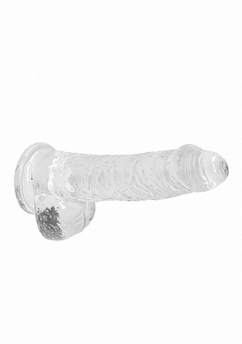 6"" / 15 cm Realistic Dildo With Balls - Transparent RealRock