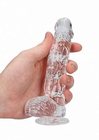 6"" / 15 cm Realistic Dildo With Balls - Transparent SHOTS