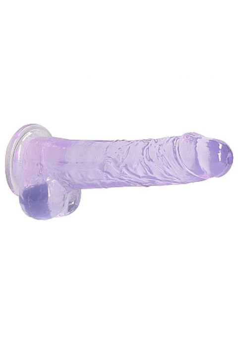 8"" / 20 cm Realistic Dildo With Balls - Purple RealRock