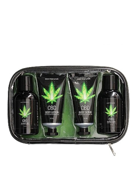 CBD - Bath and Shower - Luxe Travel set - Green Tea Hemp Oil Pharmquests