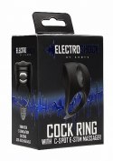 Cock Ring - C-spot Massager - Black ElectroShock