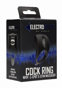 Cock Ring - C-spot Massager - Black ElectroShock