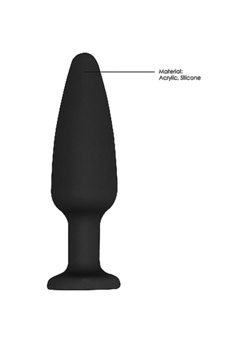 Cone-Shaped Diamond Butt Plug - Black Ouch!