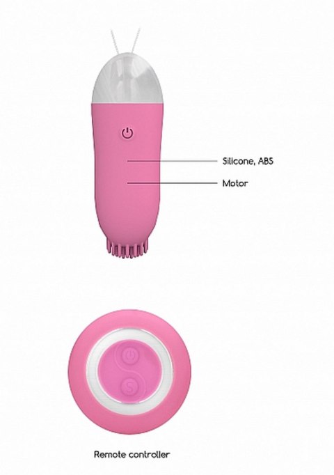 Jayden - Dual Rechargeable Vibrating Remote Toy - Pink Simplicity