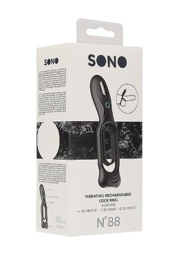 N0. 88 - Vibrating Rechargeable Cock Ring - Black Sono