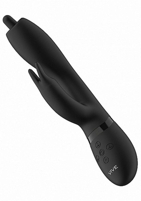 Nilo - Pinpoint Rotating G-spot Rabbit - Black Vive