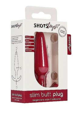 Slim Butt Plug - Red ShotsToys