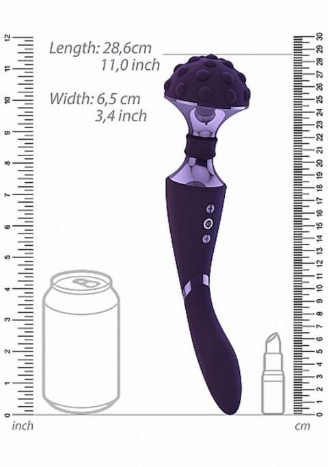 Stymulator- Shiatsu Bendable Massager Wand - Purple Vive