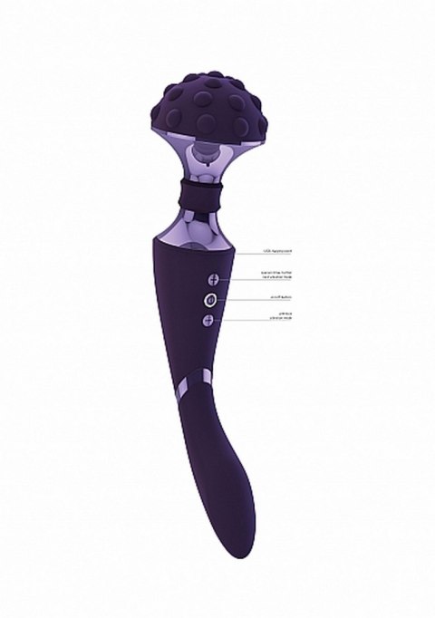 Stymulator- Shiatsu Bendable Massager Wand - Purple Vive