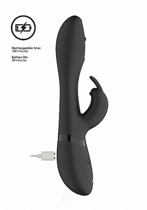 Wibrator Mira - Spinning G-spot Rabbit - Black Vive