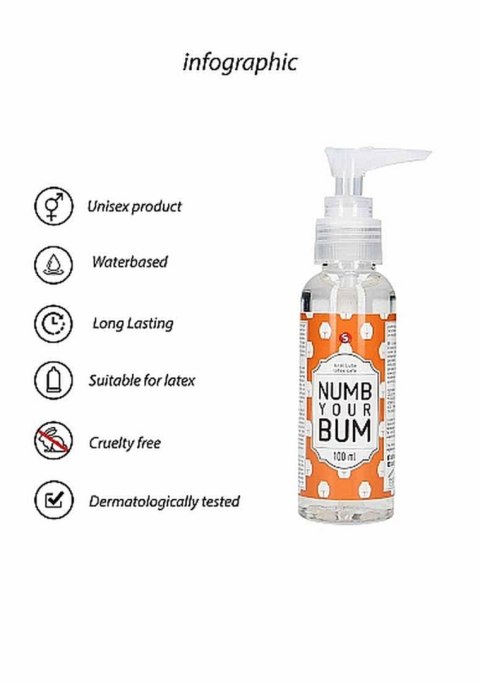 Anal Lube - Numb Your Bum - 100 ml S-Line - Dolls