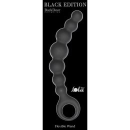 Plug-Anal Beads Flexible Wand Black Lola Toys