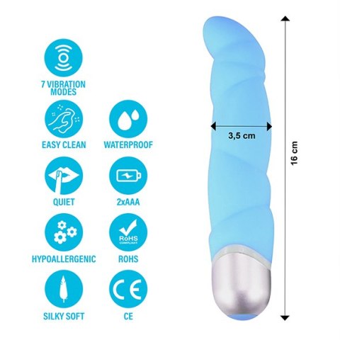 FeelzToys - Gino Vibrator Blue FeelzToys