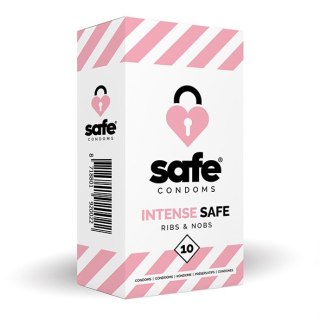 SAFE - Condoms Intense Safe Ribs & Nobs (10 pcs) Eropartner - INTERSLASH B.V.