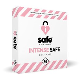SAFE - Condoms Intense Safe Ribs & Nobs (36 pcs) Safe