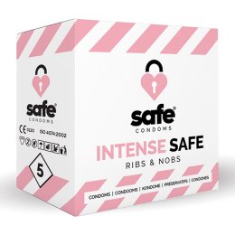 SAFE - Condoms Intense Safe Ribs & Nobs (5 pcs) Safe