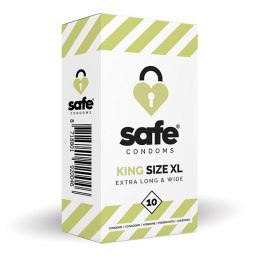 SAFE - Condoms King Size XL Extra Long & Wide (10 pcs) Safe