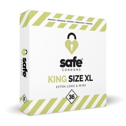 SAFE - Condoms King Size XL Extra Long & Wide (36 pcs) Safe