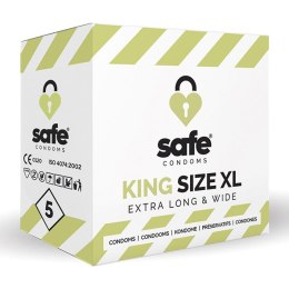 SAFE - Condoms King Size XL Extra Long & Wide (5 pcs) Safe