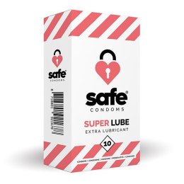 SAFE - Condoms Super Lube Extra Lubricant (10 pcs) Safe