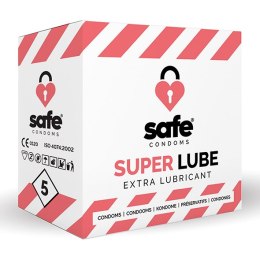 SAFE - Condoms Super Lube Extra Lubricant (5 pcs) Safe