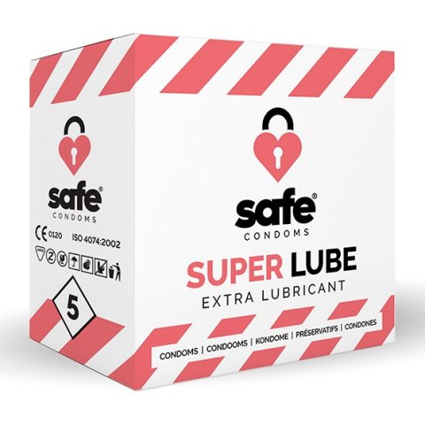 SAFE - Condoms Super Lube Extra Lubricant (5 pcs) Safe
