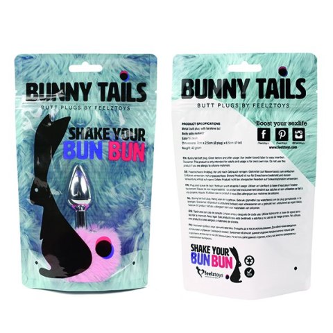 FeelzToys - Bunny Tails Butt Plug Pink FeelzToys