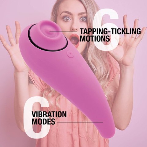 FeelzToys - FemmeGasm Tapping & Tickling Vibrator Pink FeelzToys